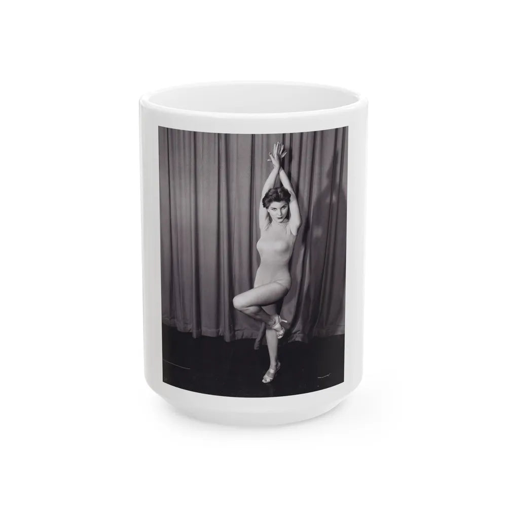 Debra Paget #07 (Vintage Female Icon) White Coffee Mug-15oz-Go Mug Yourself