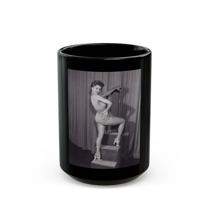 Debra Paget #08 (Vintage Female Icon) Black Coffee Mug-15oz-Go Mug Yourself