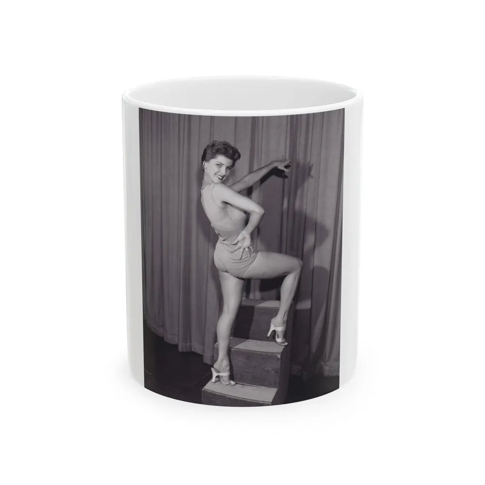 Debra Paget #08 (Vintage Female Icon) White Coffee Mug-11oz-Go Mug Yourself