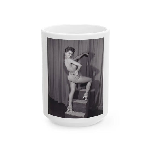 Debra Paget #08 (Vintage Female Icon) White Coffee Mug-15oz-Go Mug Yourself