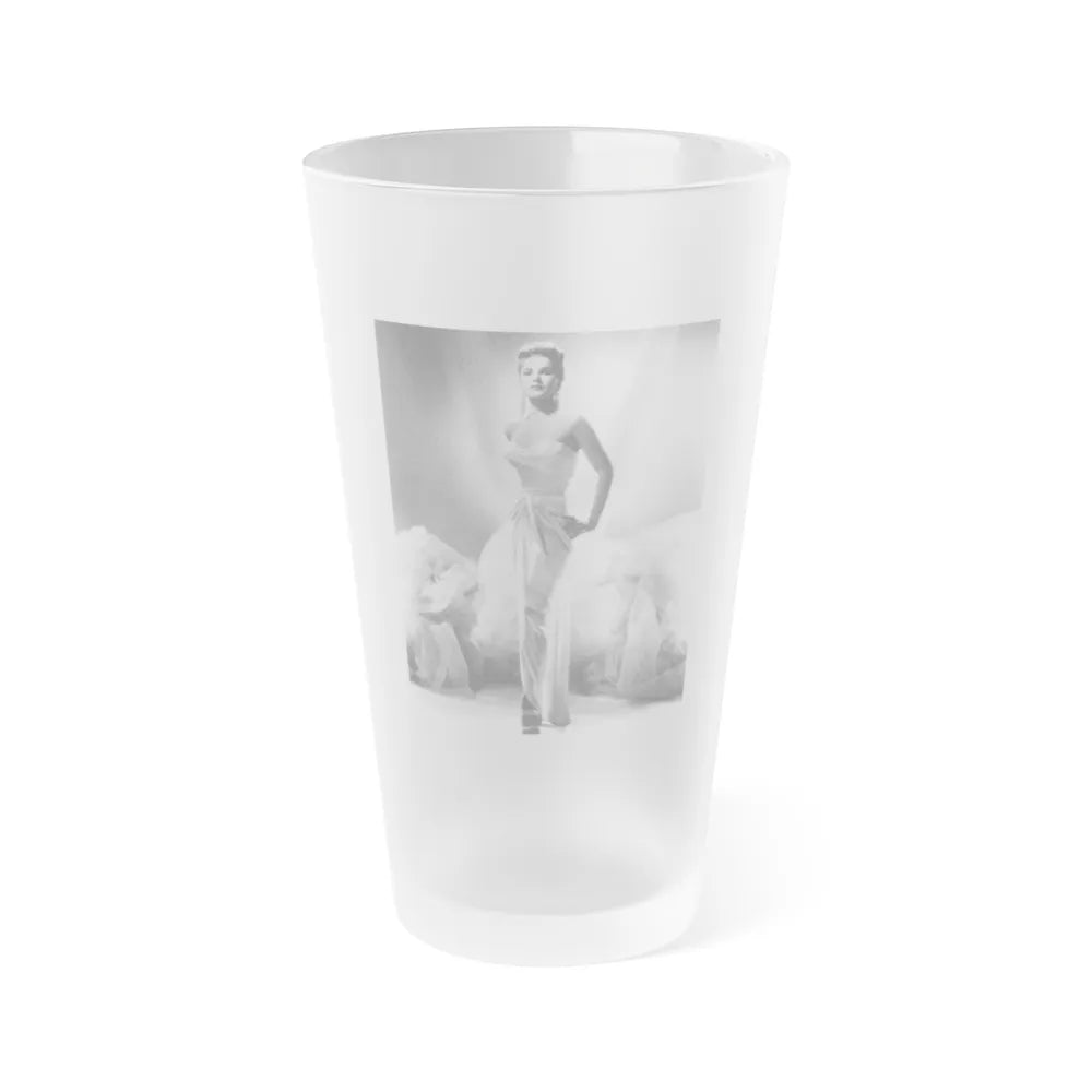 Debra Paget #101 (Vintage Female Icon) Frosted Pint Glass 16oz-16oz-Frosted-Go Mug Yourself