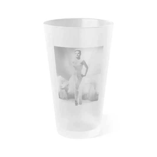 Debra Paget #101 (Vintage Female Icon) Frosted Pint Glass 16oz 16oz Frosted - Go Mug Yourself