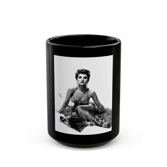 Debra Paget #142 (Vintage Female Icon) Black Coffee Mug 15oz - Go Mug Yourself