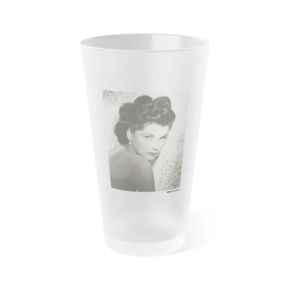 Debra Paget #144 (Vintage Female Icon) Frosted Pint Glass 16oz-16oz-Frosted-Go Mug Yourself