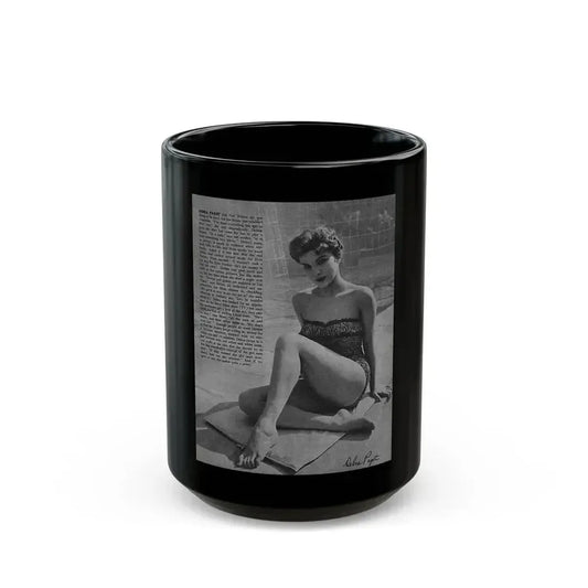 Debra Paget #164 (Vintage Female Icon) Black Coffee Mug 15oz - Go Mug Yourself