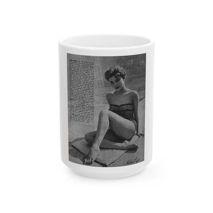 Debra Paget #164 (Vintage Female Icon) White Coffee Mug-15oz-Go Mug Yourself