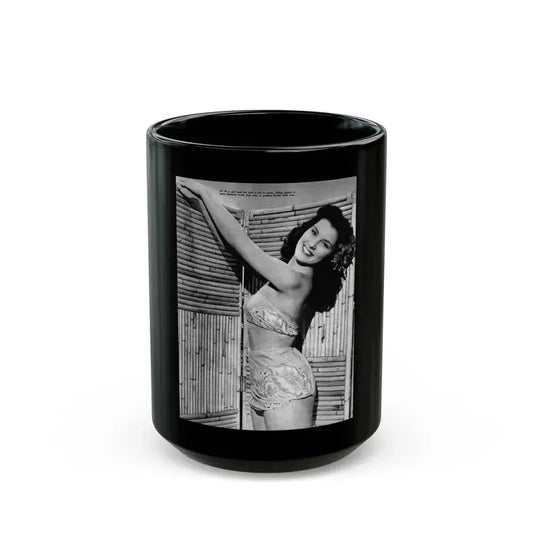 Debra Paget #172 (Vintage Female Icon) Black Coffee Mug 15oz - Go Mug Yourself