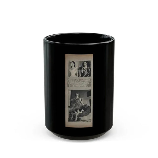 Debra Paget #174 (Vintage Female Icon) Black Coffee Mug 15oz - Go Mug Yourself