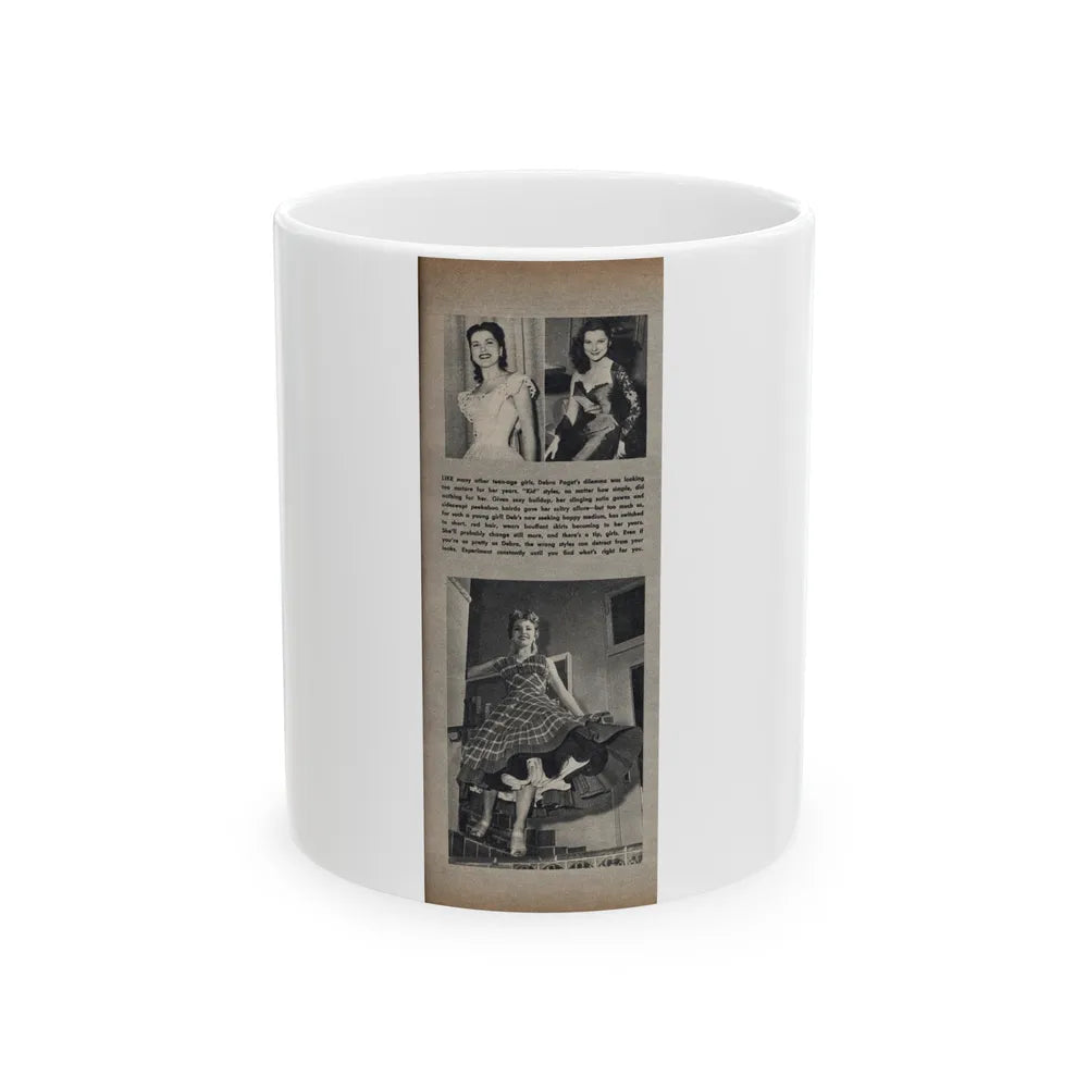 Debra Paget #174 (Vintage Female Icon) White Coffee Mug-11oz-Go Mug Yourself