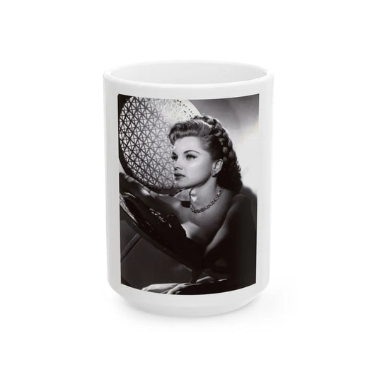 Debra Paget #177 (Vintage Female Icon) White Coffee Mug-15oz-Go Mug Yourself