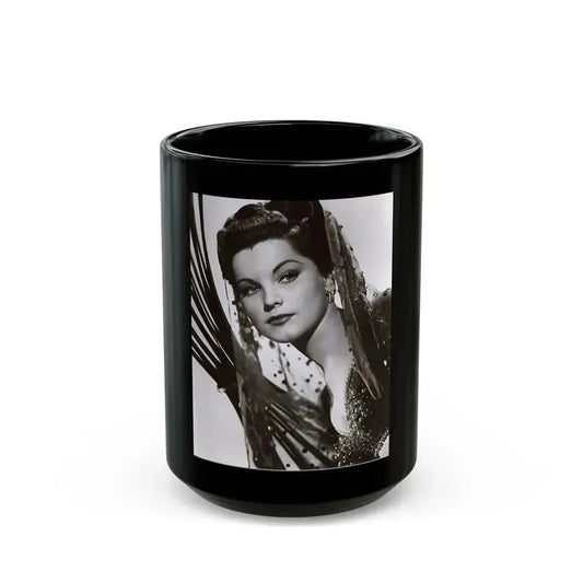 Debra Paget #182 (Vintage Female Icon) Black Coffee Mug 15oz - Go Mug Yourself