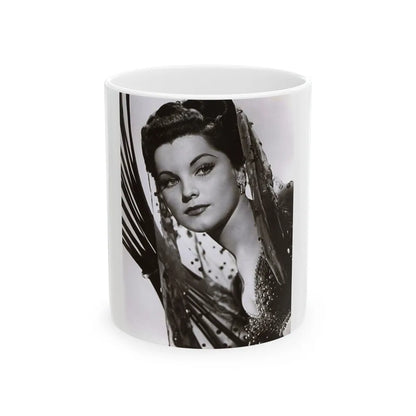 Debra Paget #182 (Vintage Female Icon) White Coffee Mug-11oz-Go Mug Yourself