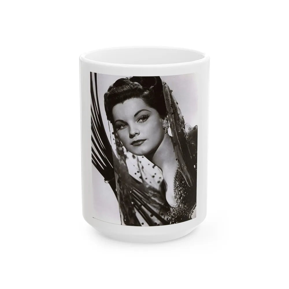 Debra Paget #182 (Vintage Female Icon) White Coffee Mug-15oz-Go Mug Yourself