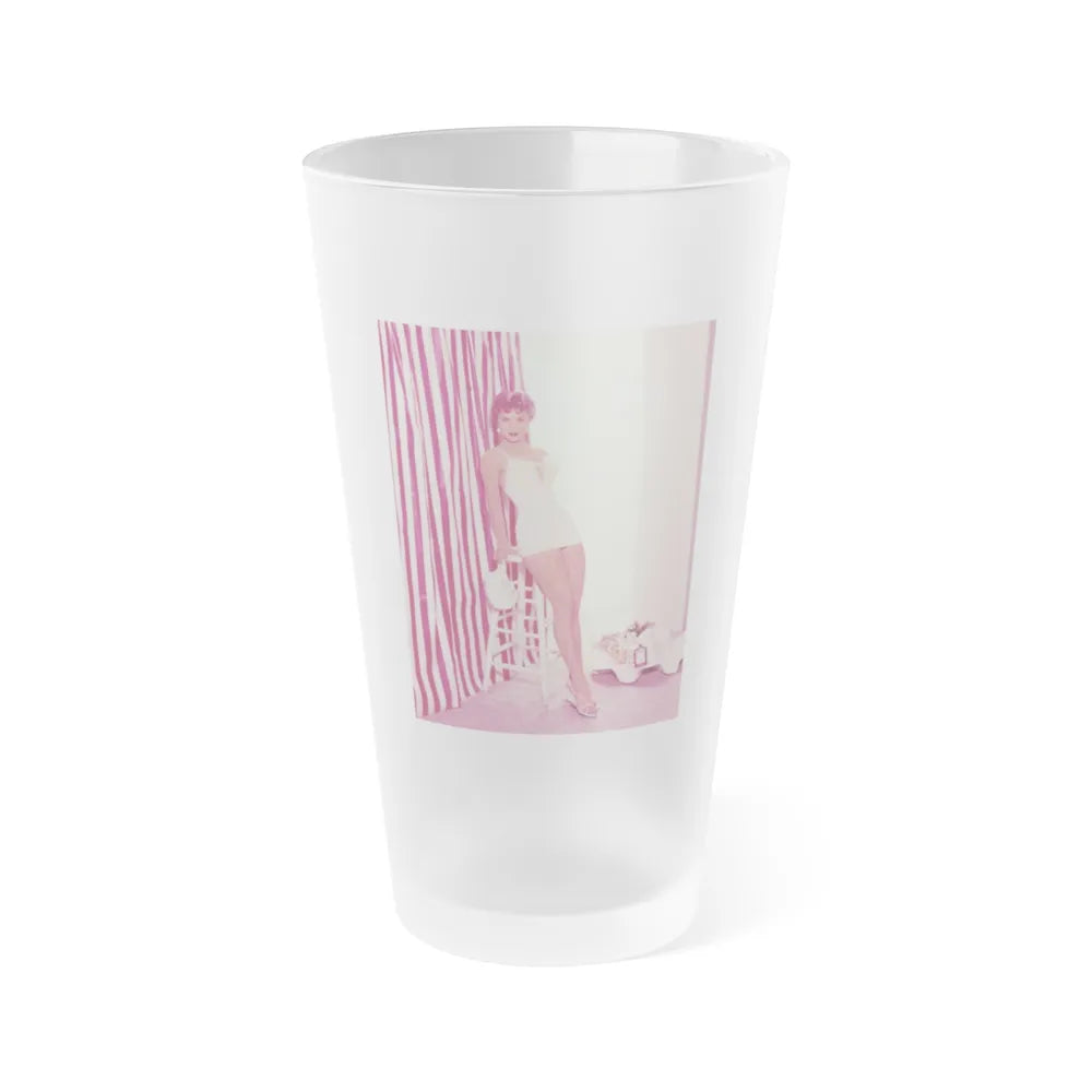 Debra Paget #193 (Vintage Female Icon) Frosted Pint Glass 16oz-16oz-Frosted-Go Mug Yourself