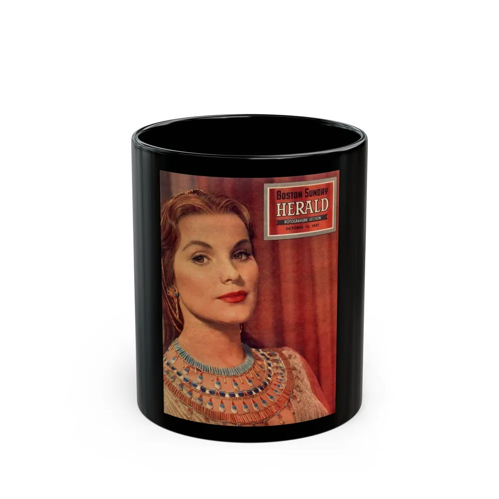 Debra Paget #203 (Vintage Female Icon) Black Coffee Mug-11oz-Go Mug Yourself