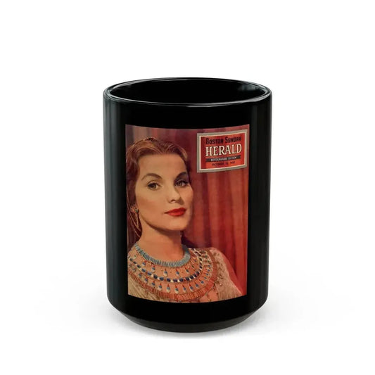 Debra Paget #203 (Vintage Female Icon) Black Coffee Mug 15oz - Go Mug Yourself