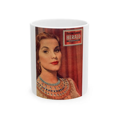 Debra Paget #203 (Vintage Female Icon) White Coffee Mug-11oz-Go Mug Yourself