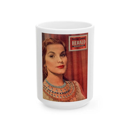 Debra Paget #203 (Vintage Female Icon) White Coffee Mug-15oz-Go Mug Yourself