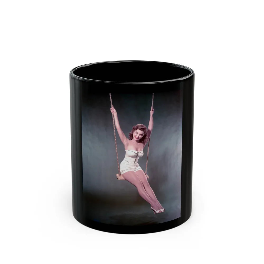 Debra Paget #21 (Vintage Female Icon) Black Coffee Mug-11oz-Go Mug Yourself