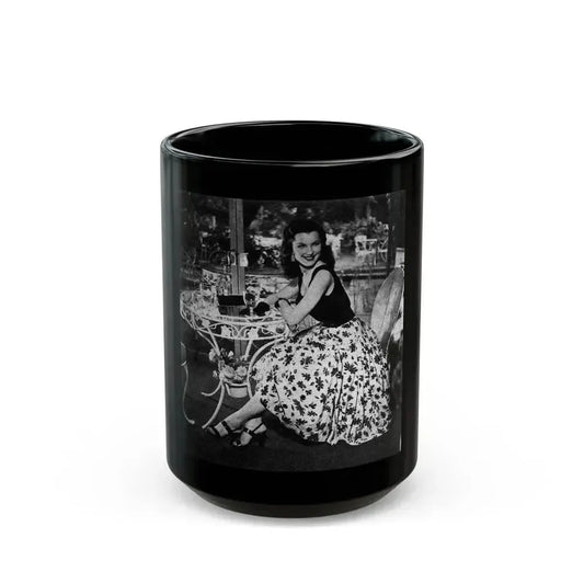 Debra Paget #215 (Vintage Female Icon) Black Coffee Mug 15oz - Go Mug Yourself
