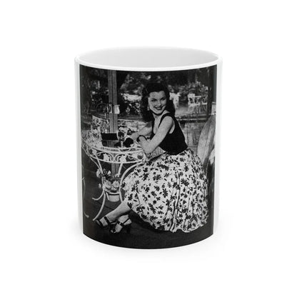 Debra Paget #215 (Vintage Female Icon) White Coffee Mug-11oz-Go Mug Yourself