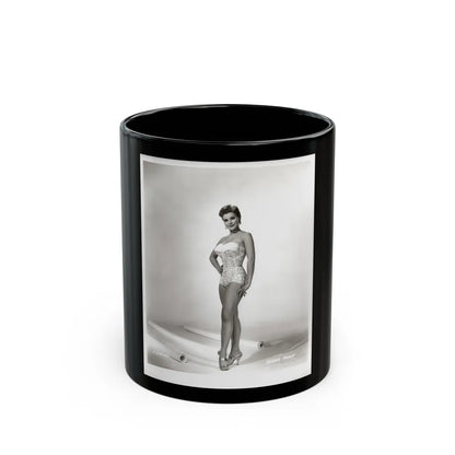 Debra Paget #217 - Vintage B&W 8x10 Full Body Swimsuit Cheesecake Photo from late 50's 3 (Vintage Female Icon) Black Coffee Mug-11oz-Go Mug Yourself