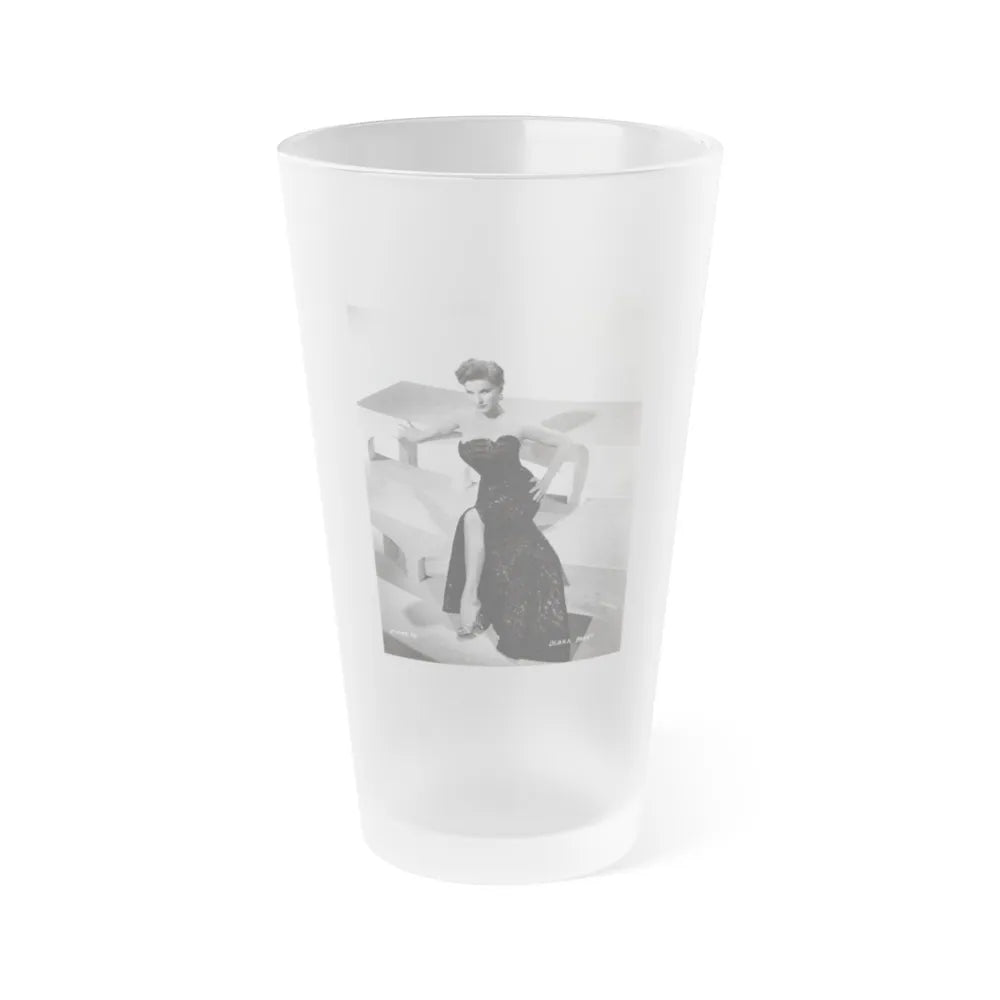 Debra Paget #218 - Vintage B&W 8x10 Full Body Glamour Dress Photo from late 50's 4 (Vintage Female Icon) Frosted Pint Glass 16oz-16oz-Frosted-Go Mug Yourself