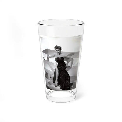 Debra Paget #218 - Vintage B&W 8x10 Full Body Glamour Dress Photo from late 50's 4 (Vintage Female Icon) Pint Glass 16oz-16oz-Go Mug Yourself