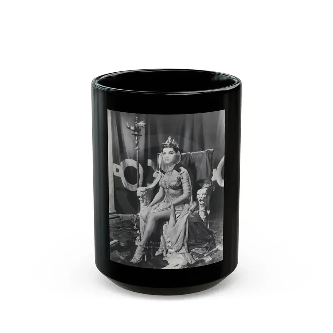 Debra Paget #225 (Vintage Female Icon) Black Coffee Mug 15oz - Go Mug Yourself