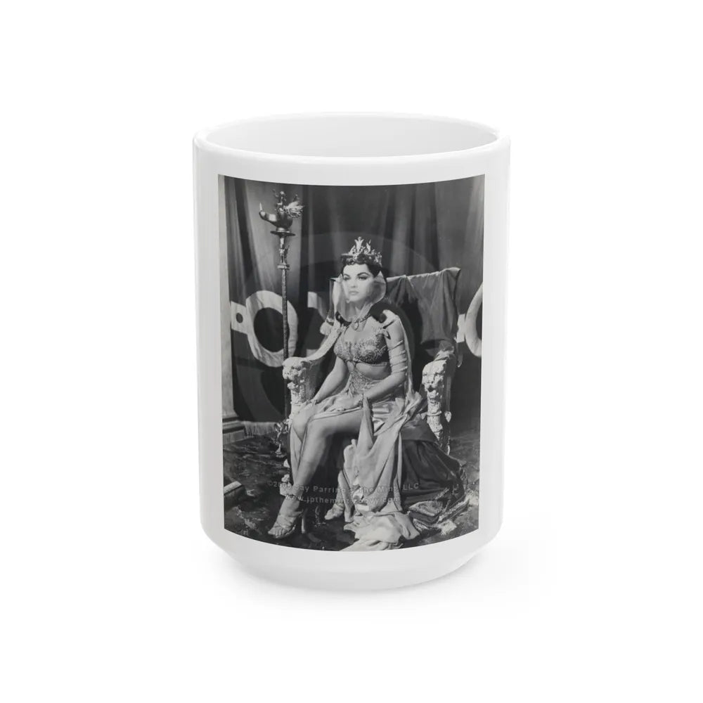 Debra Paget #225 (Vintage Female Icon) White Coffee Mug-15oz-Go Mug Yourself