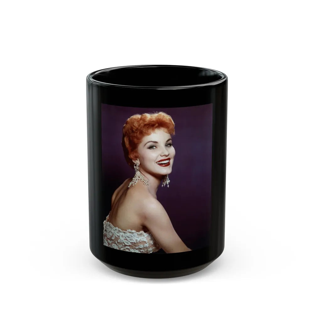 Debra Paget #230 (Vintage Female Icon) Black Coffee Mug-15oz-Go Mug Yourself