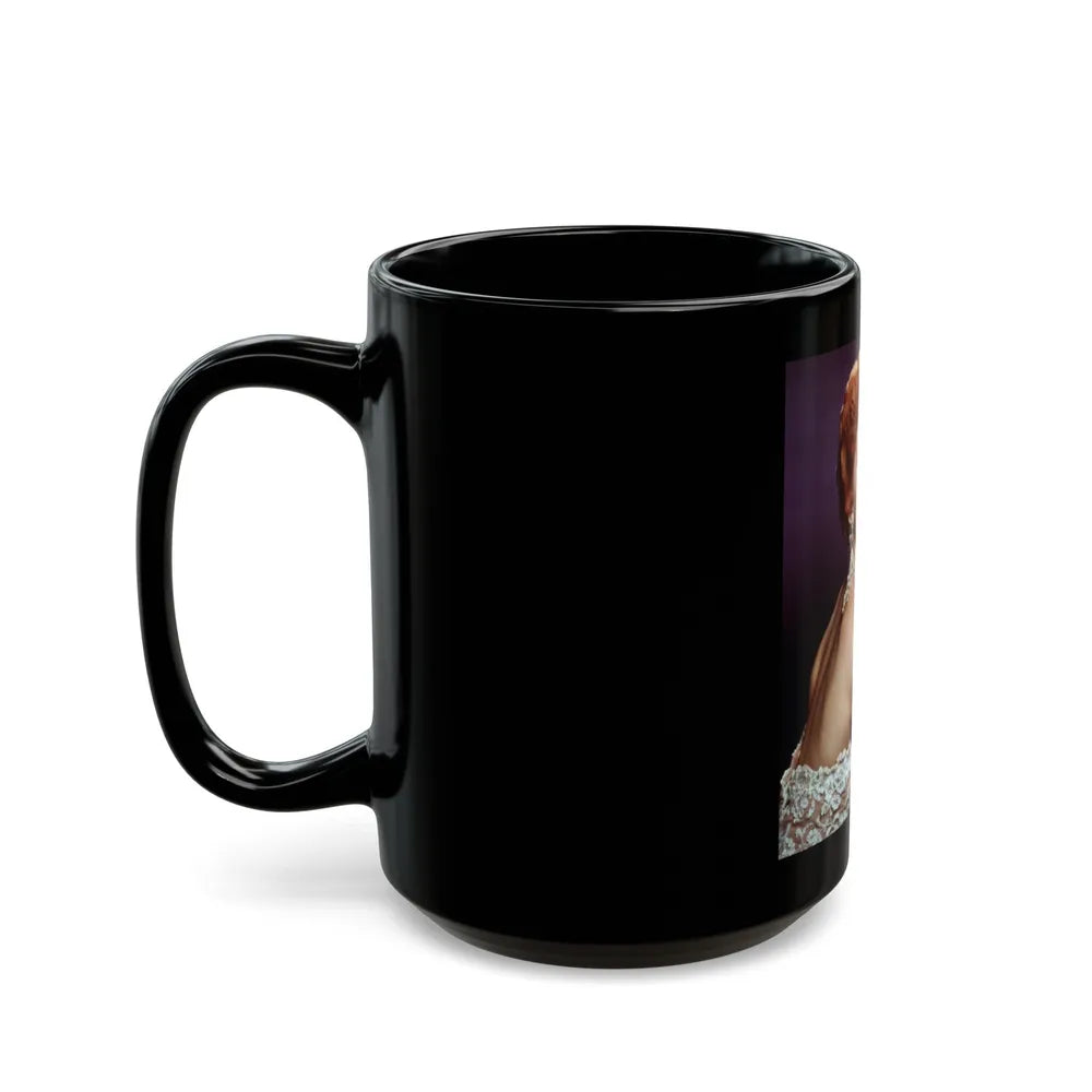 Debra Paget #230 (Vintage Female Icon) Black Coffee Mug-Go Mug Yourself