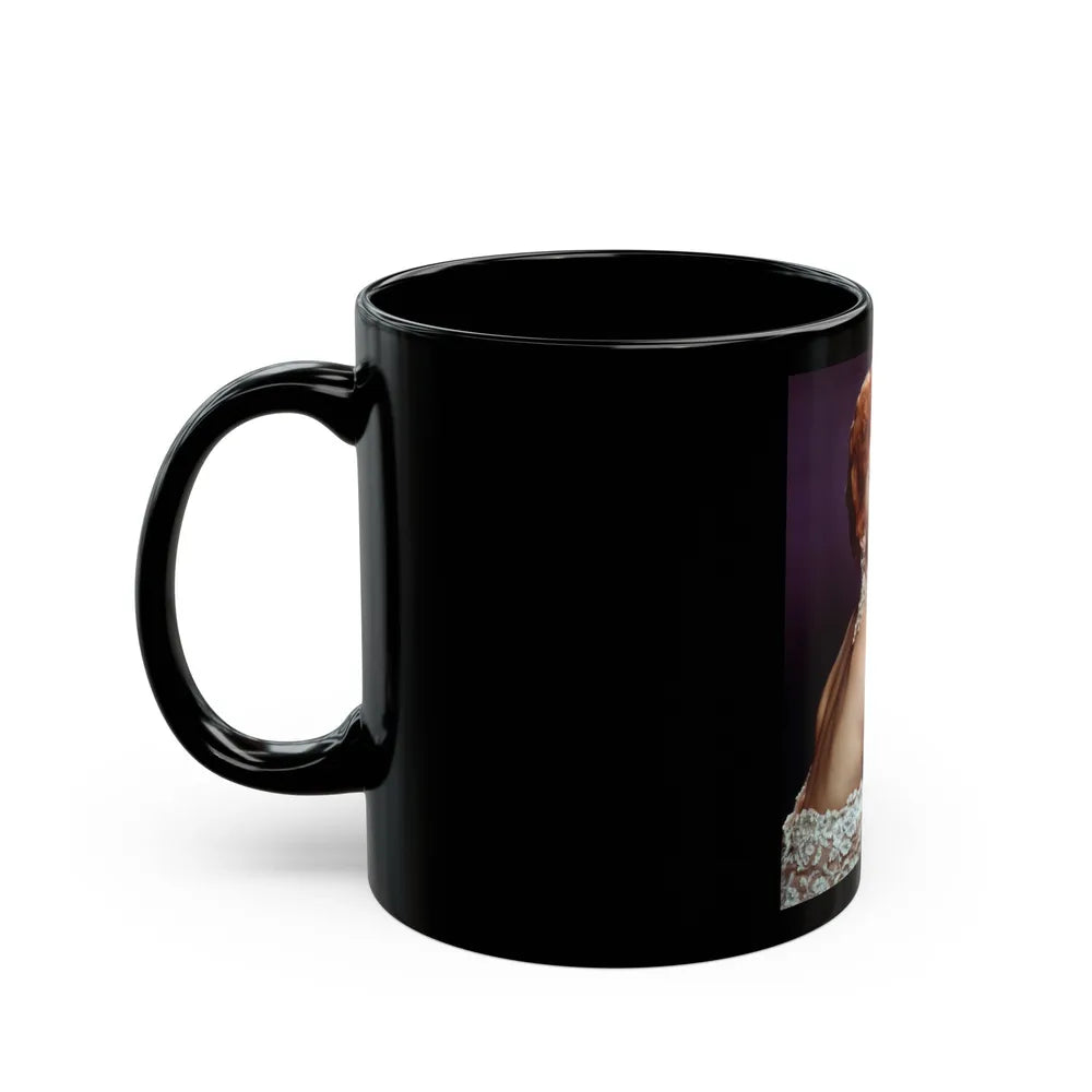 Debra Paget #230 (Vintage Female Icon) Black Coffee Mug-Go Mug Yourself