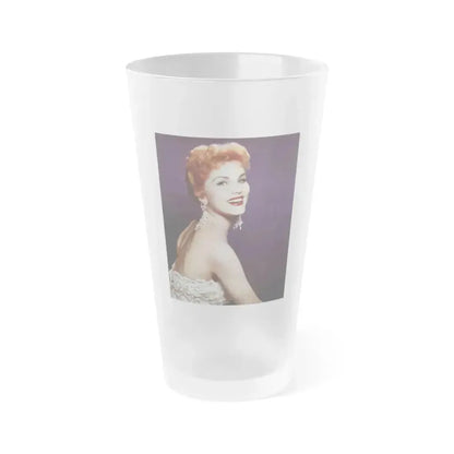 Debra Paget #230 (Vintage Female Icon) Frosted Pint Glass 16oz 16oz Frosted - Go Mug Yourself
