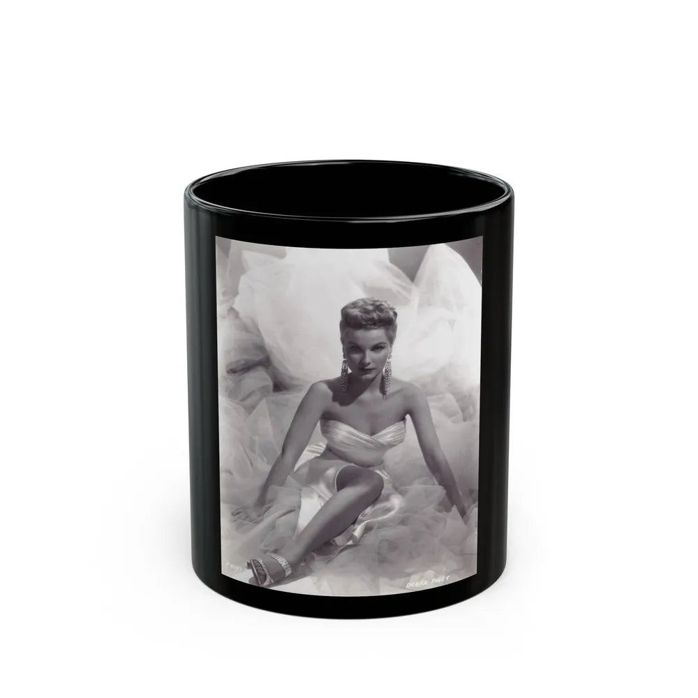 Debra Paget #231 (Vintage Female Icon) Black Coffee Mug-11oz-Go Mug Yourself