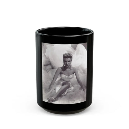 Debra Paget #231 (Vintage Female Icon) Black Coffee Mug-15oz-Go Mug Yourself