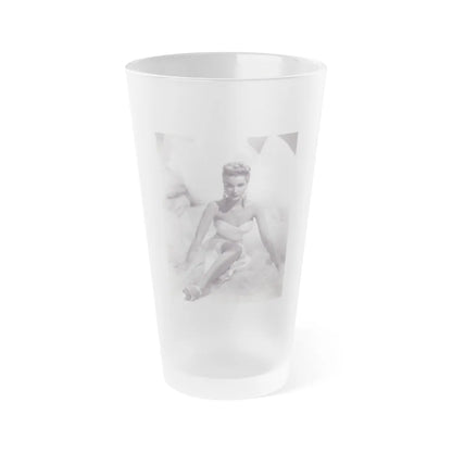 Debra Paget #231 (Vintage Female Icon) Frosted Pint Glass 16oz-16oz-Frosted-Go Mug Yourself