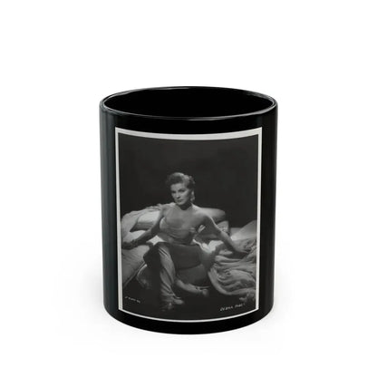 Debra Paget #233 - Vintage B&W 8x10 Full Body Glamour Dress Photo from late 50's 1 (Vintage Female Icon) Black Coffee Mug 11oz - Go Mug Yourself