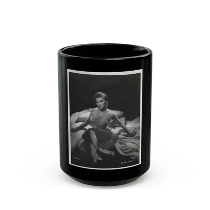 Debra Paget #233 - Vintage B&W 8x10 Full Body Glamour Dress Photo from late 50's 1 (Vintage Female Icon) Black Coffee Mug 15oz - Go Mug Yourself