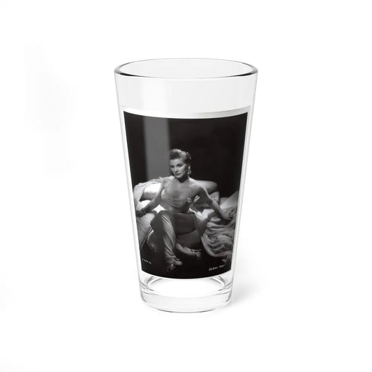 Debra Paget #233 - Vintage B&W 8x10 Full Body Glamour Dress Photo from late 50's 2 (Vintage Female Icon) Pint Glass 16oz-16oz-Go Mug Yourself