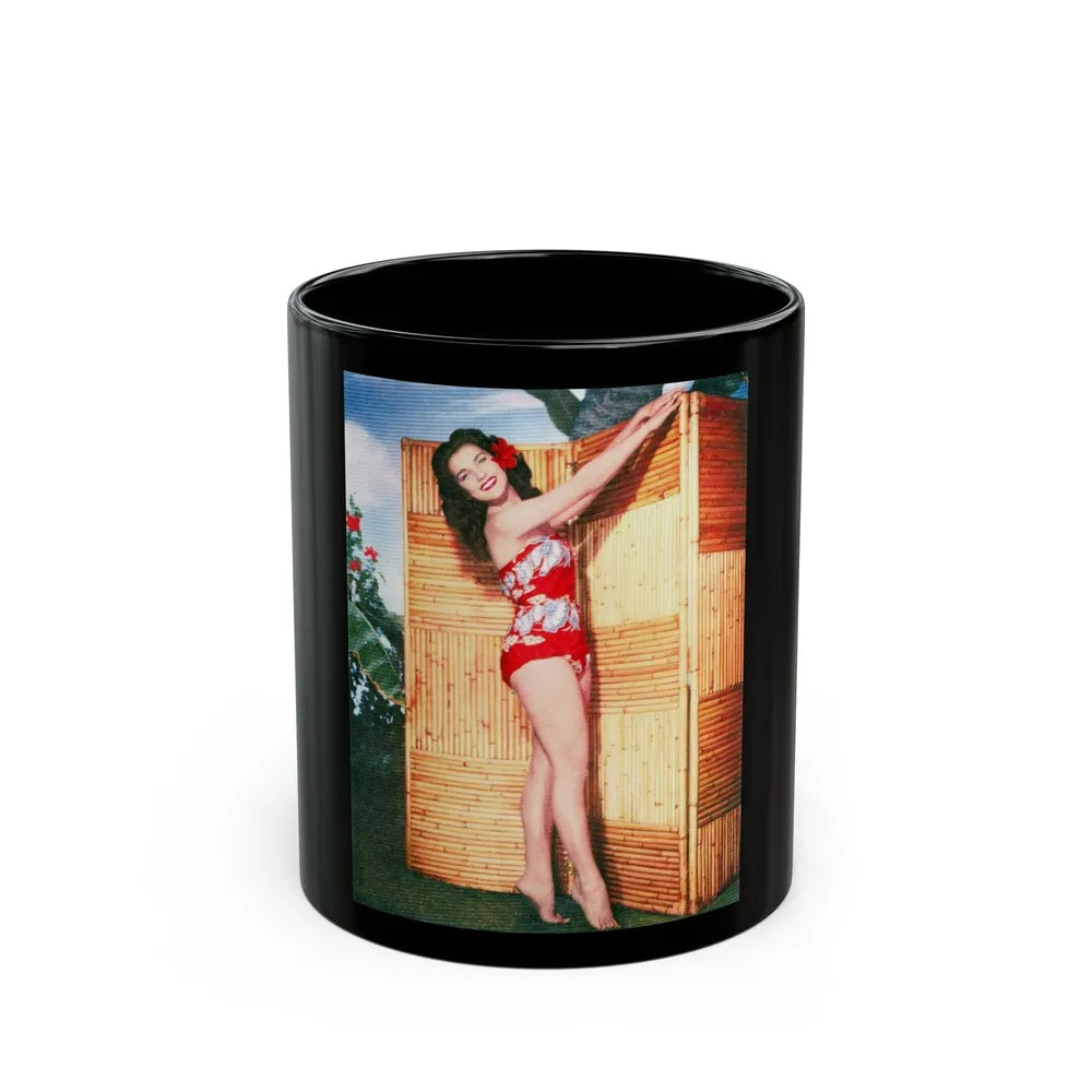 Debra Paget #239 (Vintage Female Icon) Black Coffee Mug-11oz-Go Mug Yourself