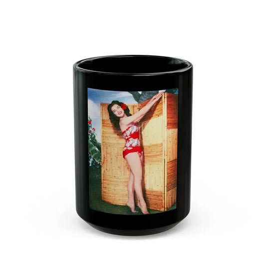 Debra Paget #239 (Vintage Female Icon) Black Coffee Mug 15oz - Go Mug Yourself