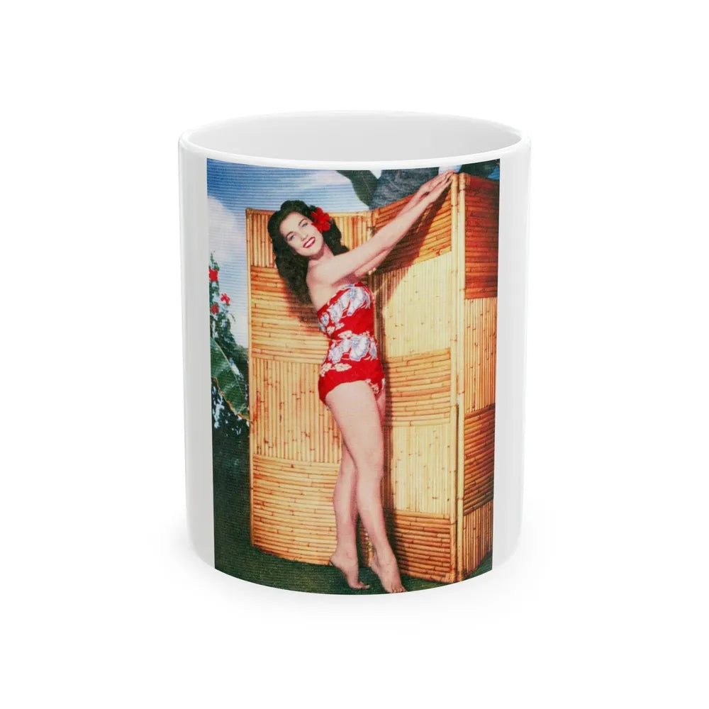 Debra Paget #239 (Vintage Female Icon) White Coffee Mug-11oz-Go Mug Yourself