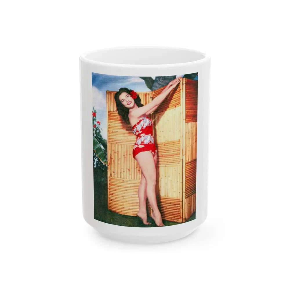 Debra Paget #239 (Vintage Female Icon) White Coffee Mug-15oz-Go Mug Yourself