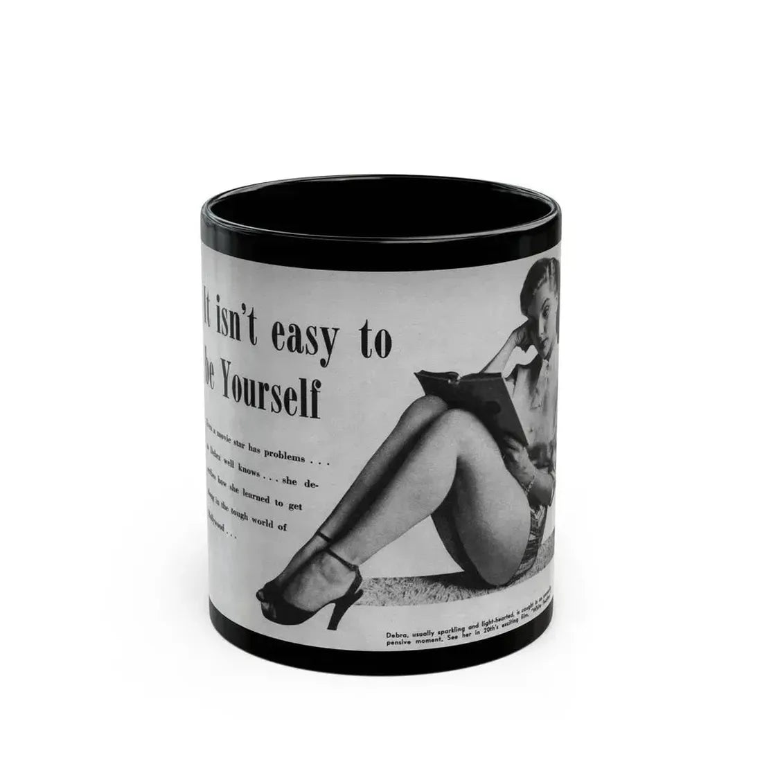 Debra Paget #243 (Vintage Female Icon) Black Coffee Mug 11oz - Go Mug Yourself