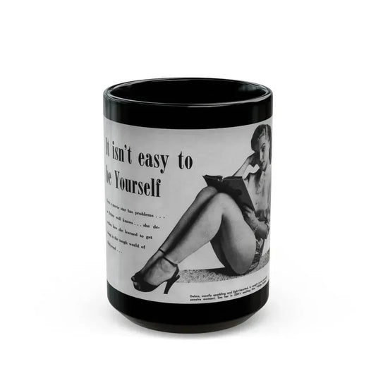 Debra Paget #243 (Vintage Female Icon) Black Coffee Mug 15oz - Go Mug Yourself