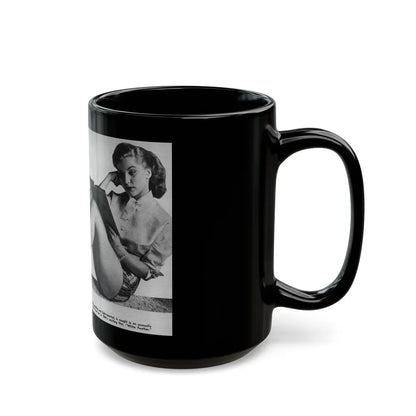 Debra Paget #243 (Vintage Female Icon) Black Coffee Mug-Go Mug Yourself