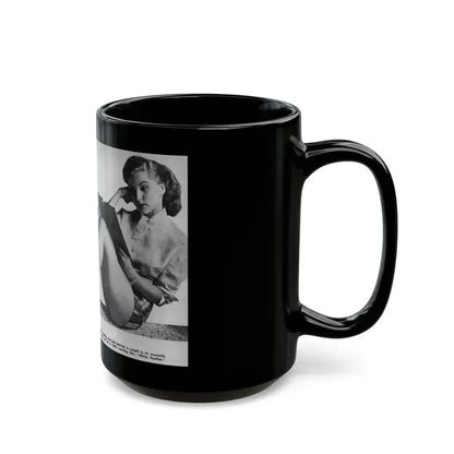 Debra Paget #243 (Vintage Female Icon) Black Coffee Mug - Go Mug Yourself