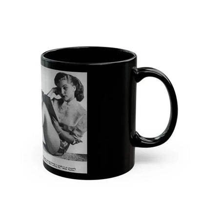 Debra Paget #243 (Vintage Female Icon) Black Coffee Mug - Go Mug Yourself