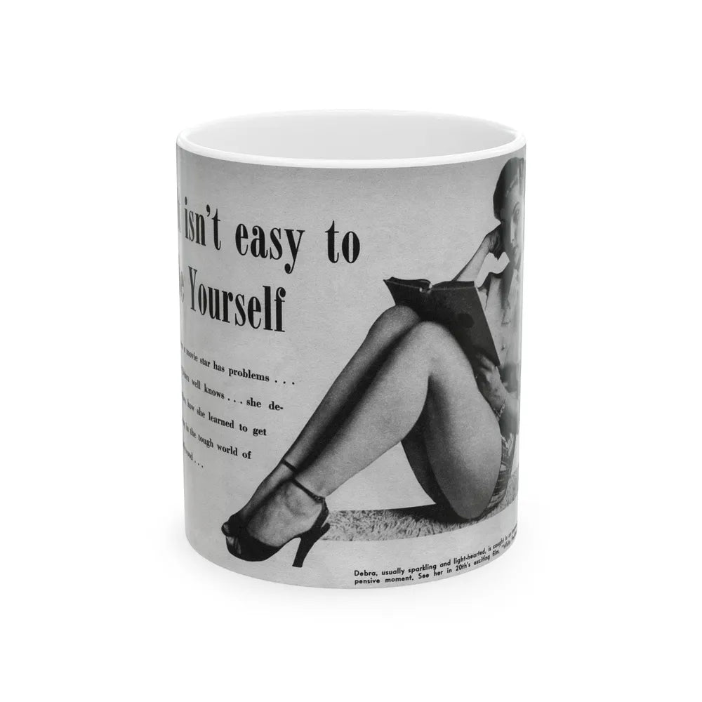 Debra Paget #243 (Vintage Female Icon) White Coffee Mug-11oz-Go Mug Yourself